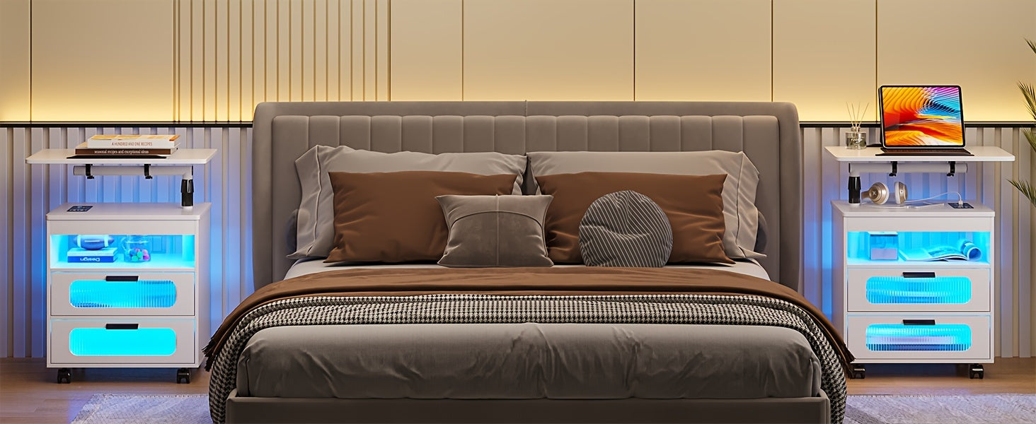 Modern Wireless Charging Nightstand - ViralGenius Store