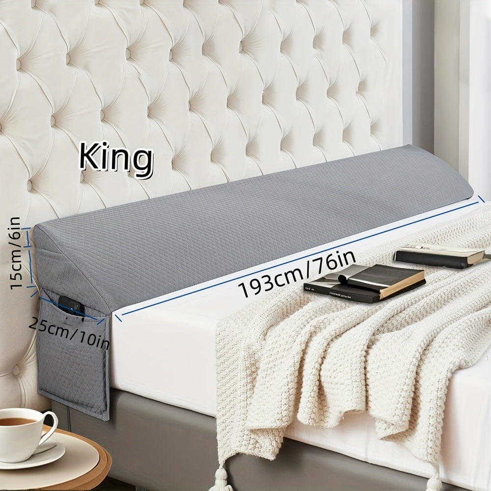 Bed Wedge Pillow - Bed Gap Filler Mattress Wedge Headboard Pillow Close The Gap Between Your Headboard or Wall for Sleeping Backrest Pillow - ViralGenius Store