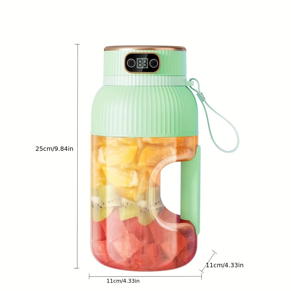 Ultra-Large 40.58oz Portable Juicer with Dual Lids, USB Rechargeable - ViralGenius Store