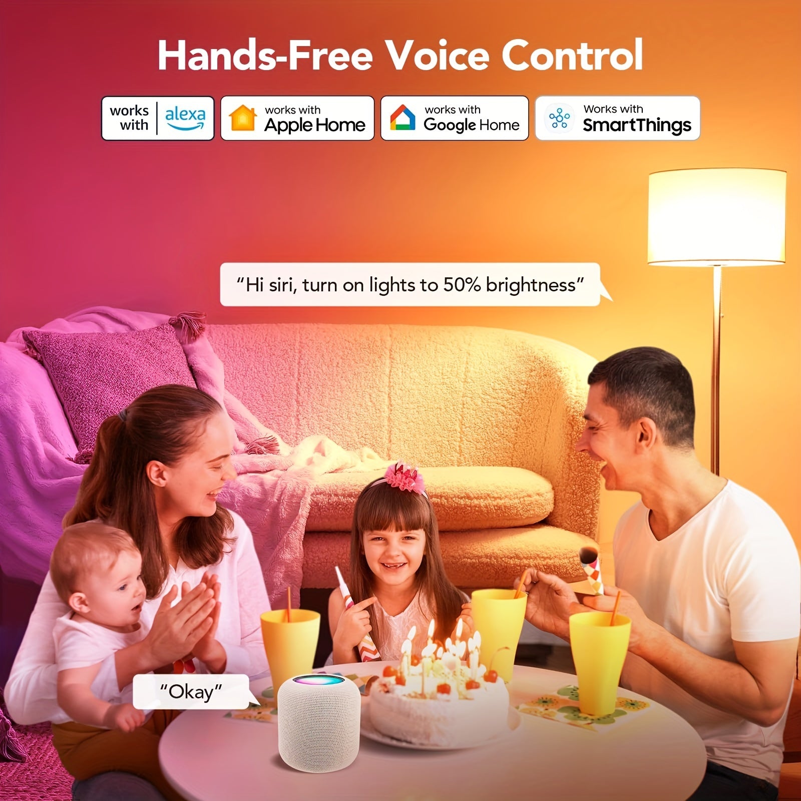 4pcs OREIN Matter Smart LED Light Bulbs - ViralGenius Store