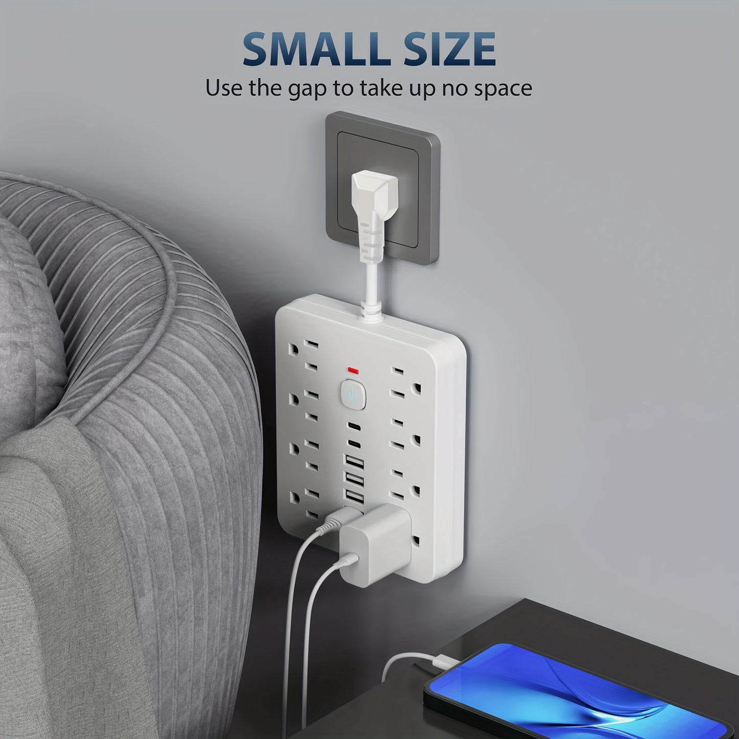 14-in-1 Power Strip with Surge Protection and 6 USB ports - ViralGenius Store