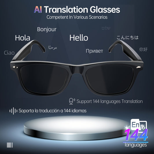 AI Translation Glasses, 144 Languages - ViralGenius Store