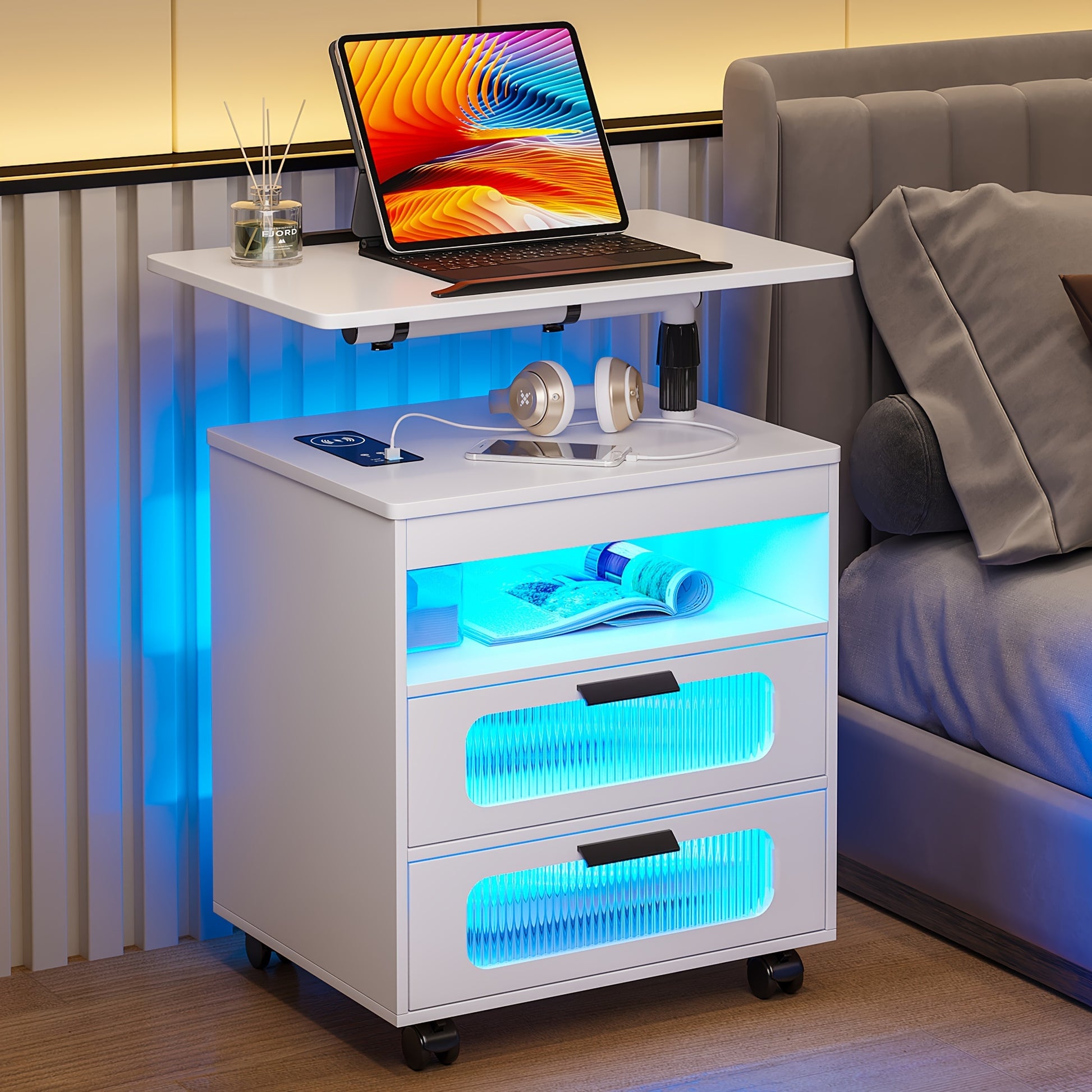 Modern Wireless Charging Nightstand - ViralGenius Store