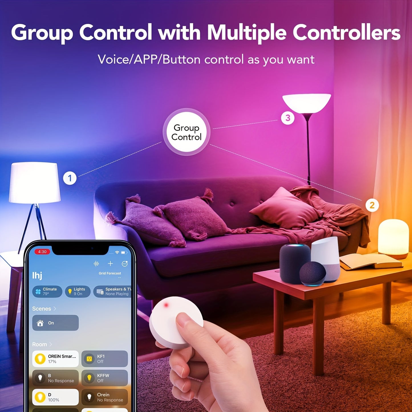 4pcs OREIN Matter Smart LED Light Bulbs - ViralGenius Store
