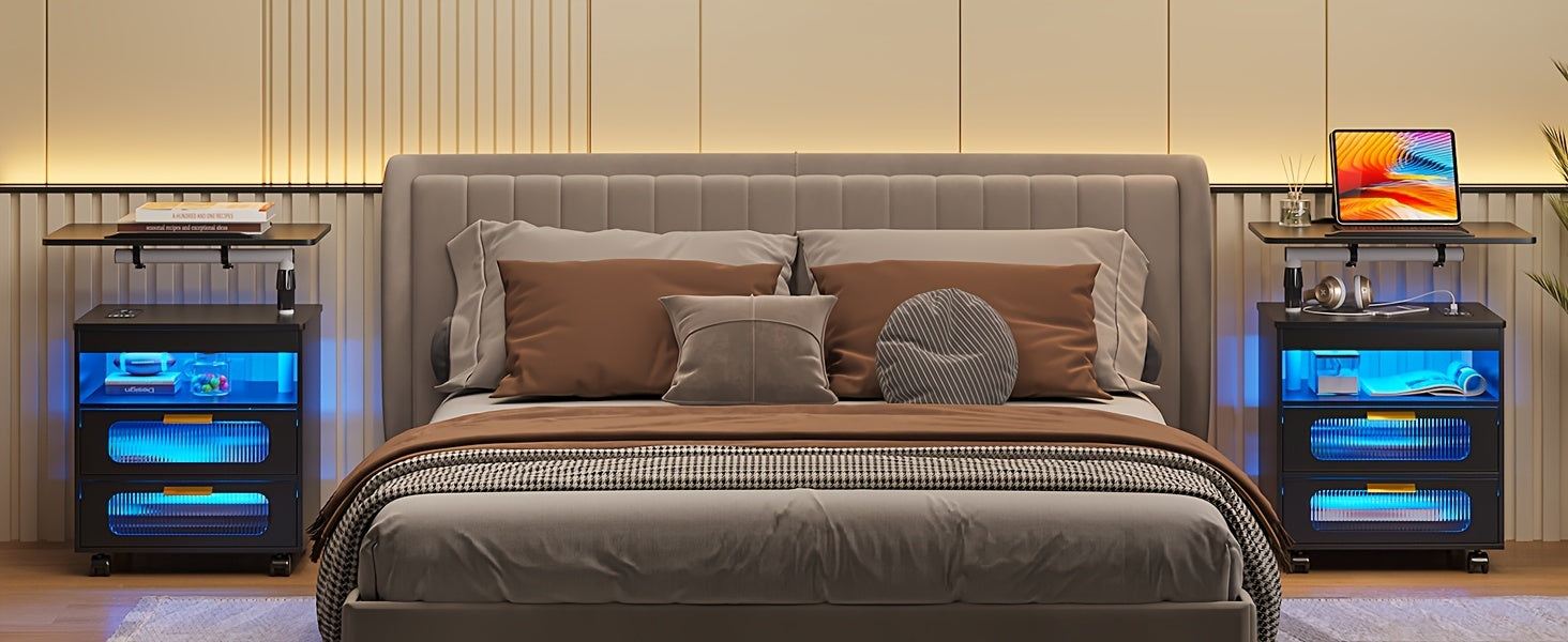 Modern Wireless Charging Nightstand - ViralGenius Store