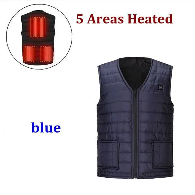 HeatCore Heated Vest – 5 & 9 Heating Zones, USB Powered