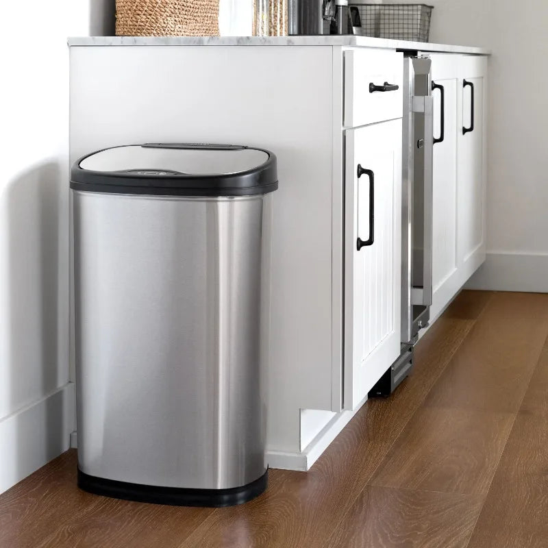 13.2 Gallon Stainless Steel Smart Motion Sensor Kitchen Trash Can - ViralGenius Store