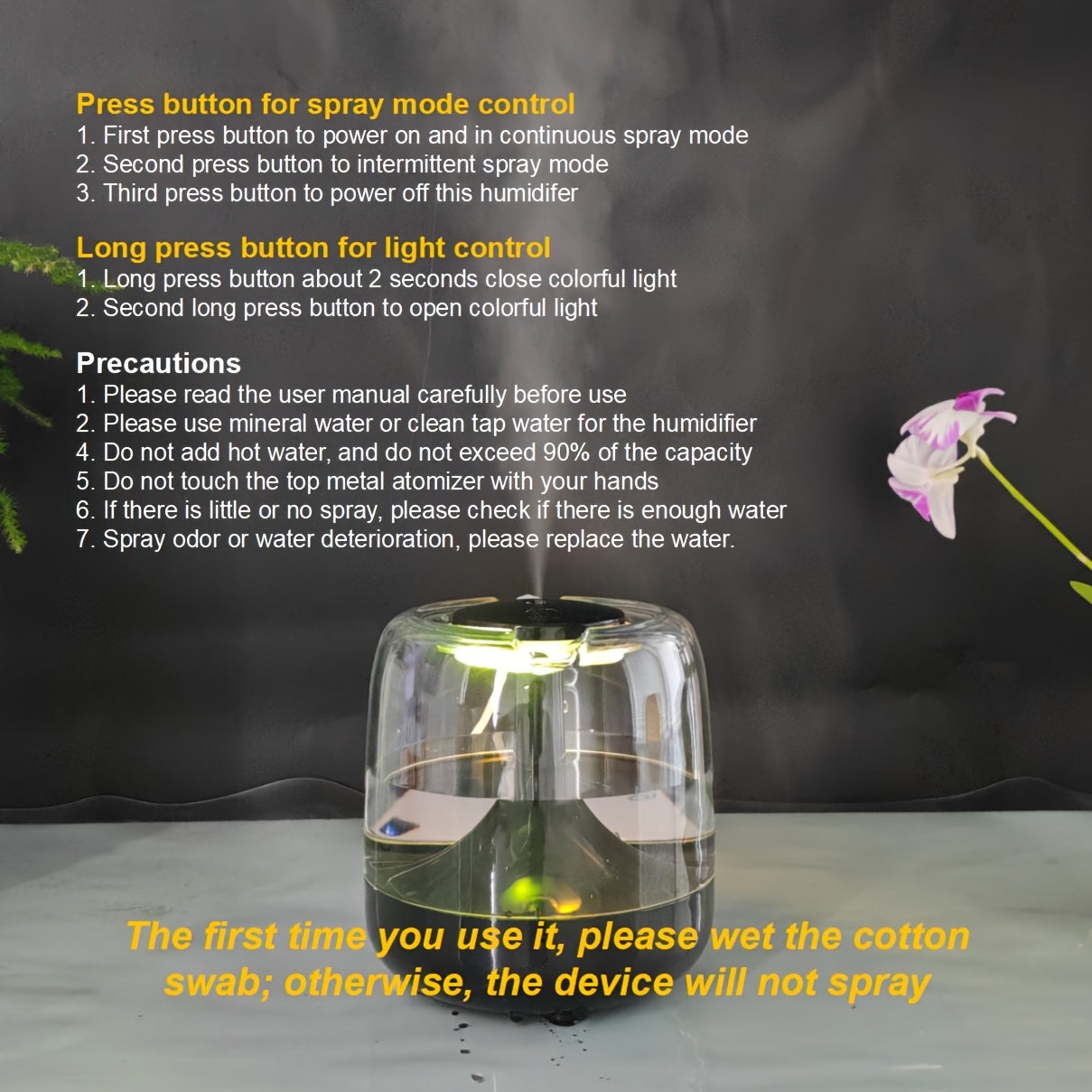 Quiet USB-Powered Home Humidifier - ViralGenius Store