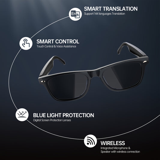 AI Translation Glasses, 144 Languages - ViralGenius Store