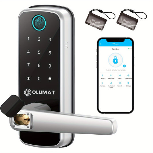 Keyless Smart Door Lock with Keypad and Fingerprint Access - ViralGenius Store