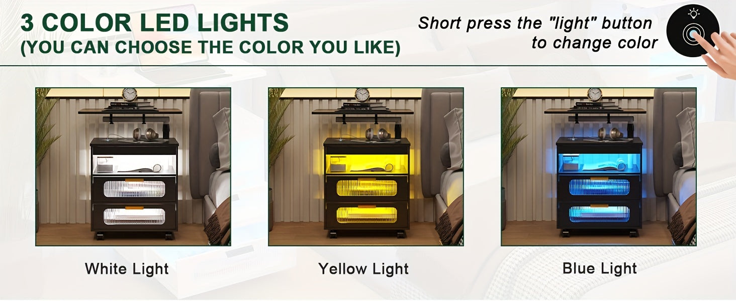 Modern Wireless Charging Nightstand - ViralGenius Store