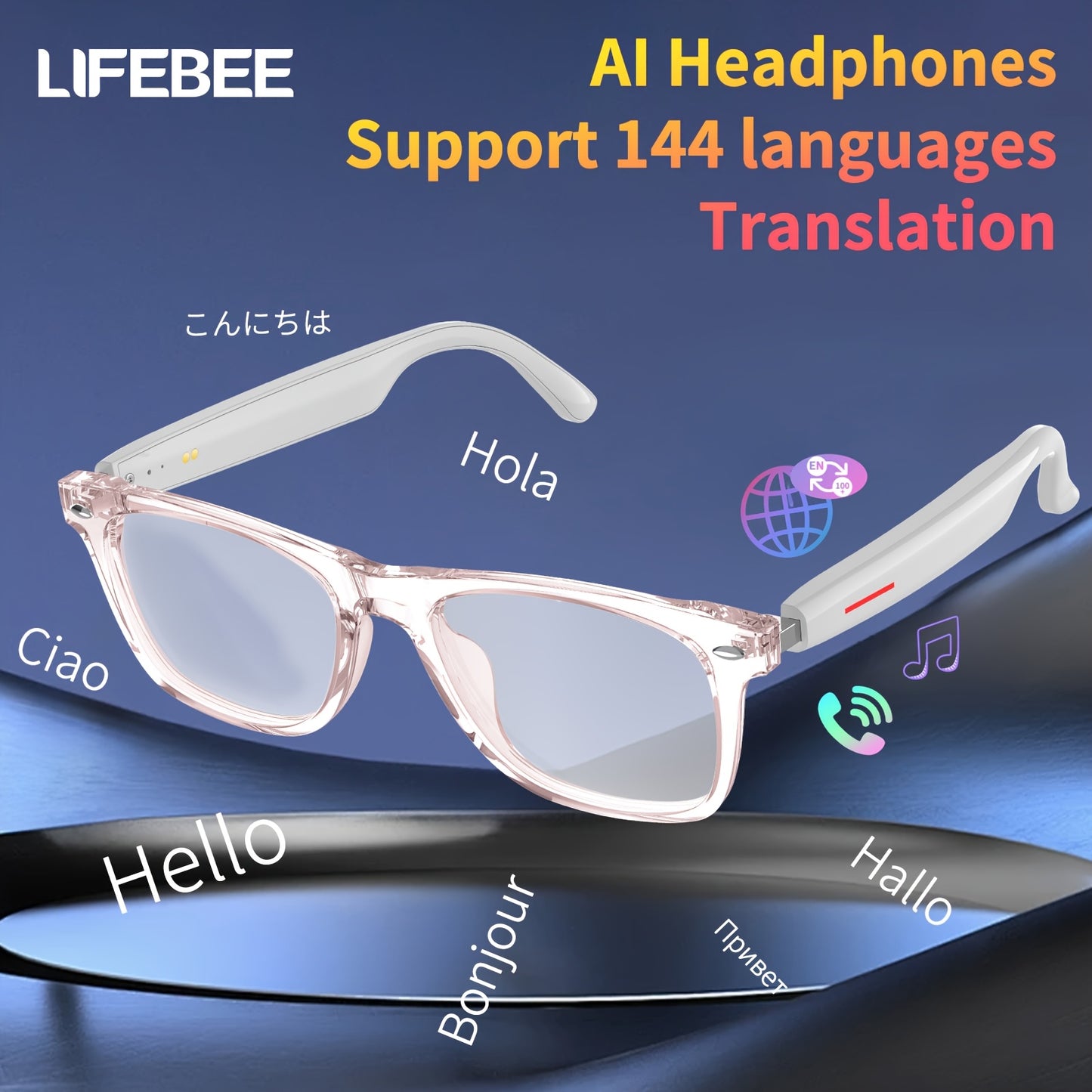 AI Translation Glasses, 144 Languages - ViralGenius Store