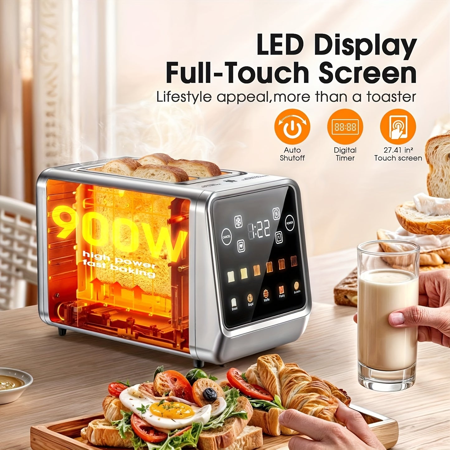 Touch Screen Toaster - ViralGenius Store