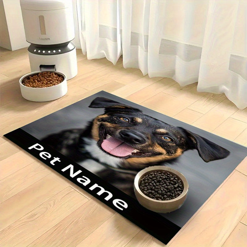 Custom Photo & Name Pet Feeding Mat