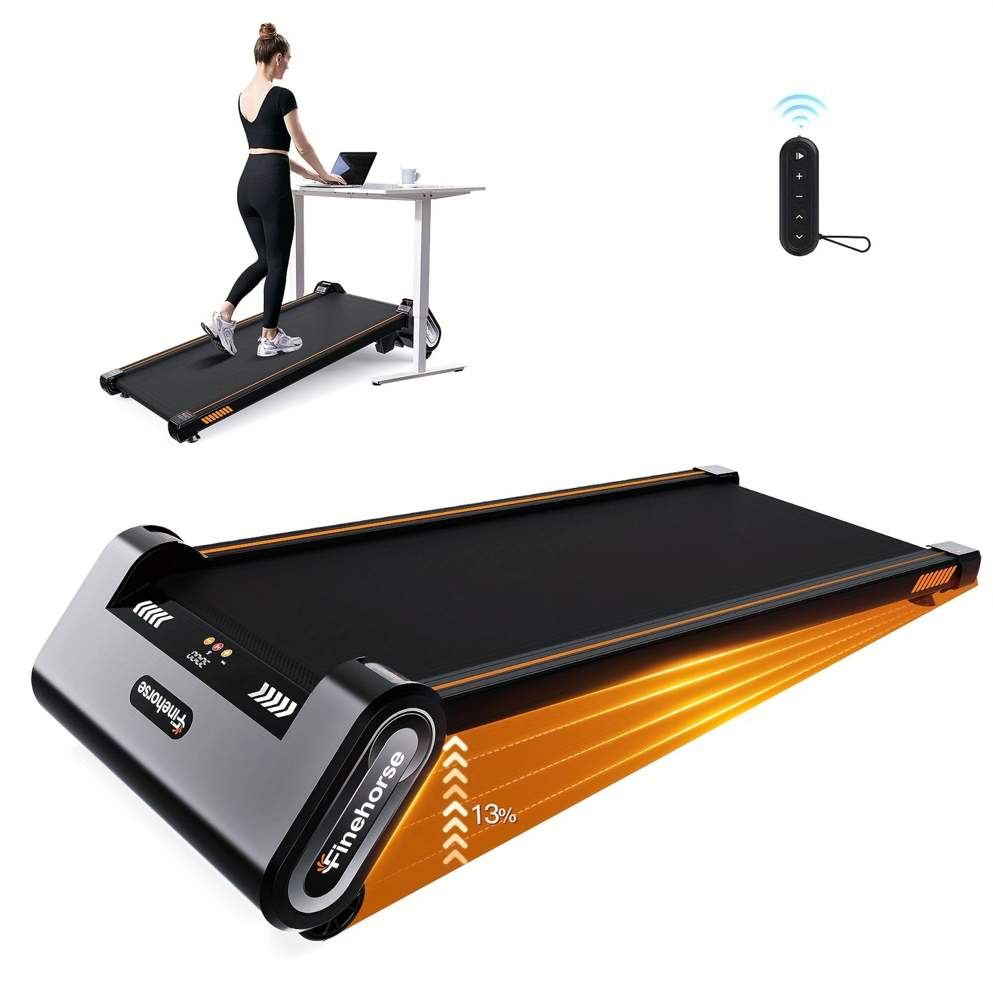 Incline Walking Pad Treadmill with Auto Incline - ViralGenius Store