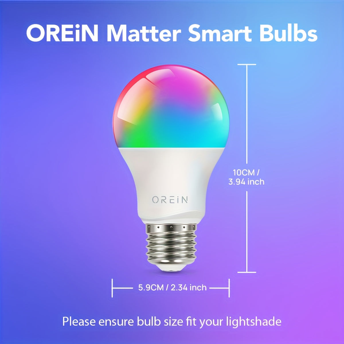 4pcs OREIN Matter Smart LED Light Bulbs - ViralGenius Store