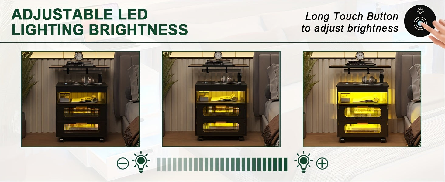 Modern Wireless Charging Nightstand - ViralGenius Store