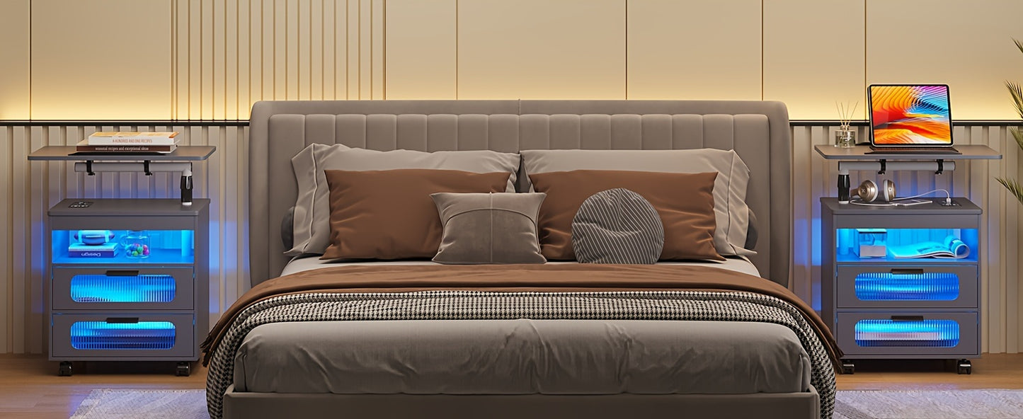 Modern Wireless Charging Nightstand - ViralGenius Store