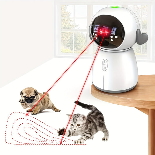 Indoor Cat Laser Toy - Rechargeable Interactive Cat Toy with Dual Laser Modes and Motion-Activated Fun for Bored Indoor Adult Cats - ViralGenius Store