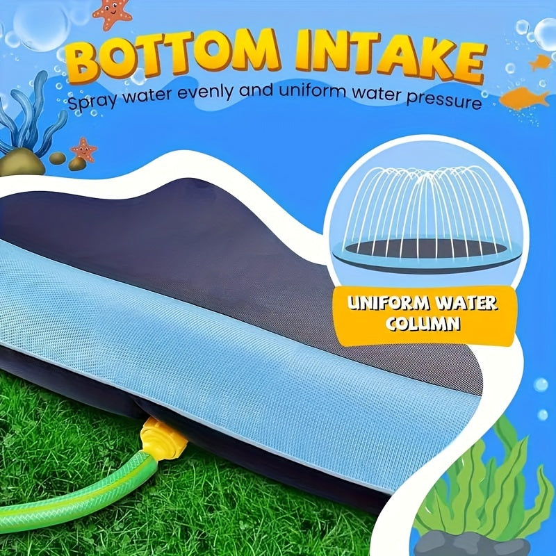 Durable Pet Water Spray Mat, Thick PVC Pet Beach Toy and Yard Toy for Outdoor Water Fun and Cleaning