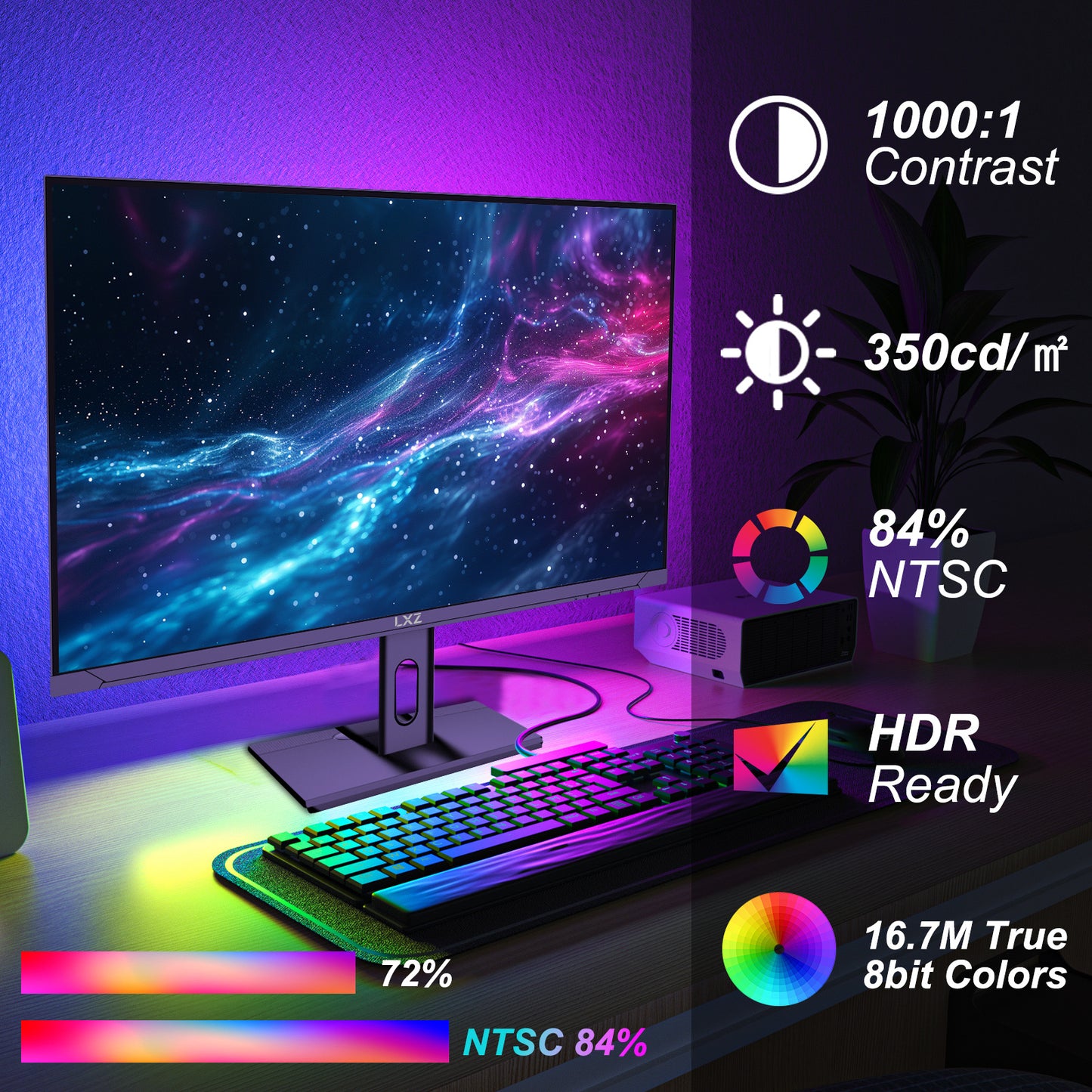 34 Inch Ultrawide Curved Gaming Monitor, 1500R PC Screen 165hz UWQHD 3440x1440 Curved Computer Screen with FreeSync,Support Wallmount 100x100mm - ViralGenius Store