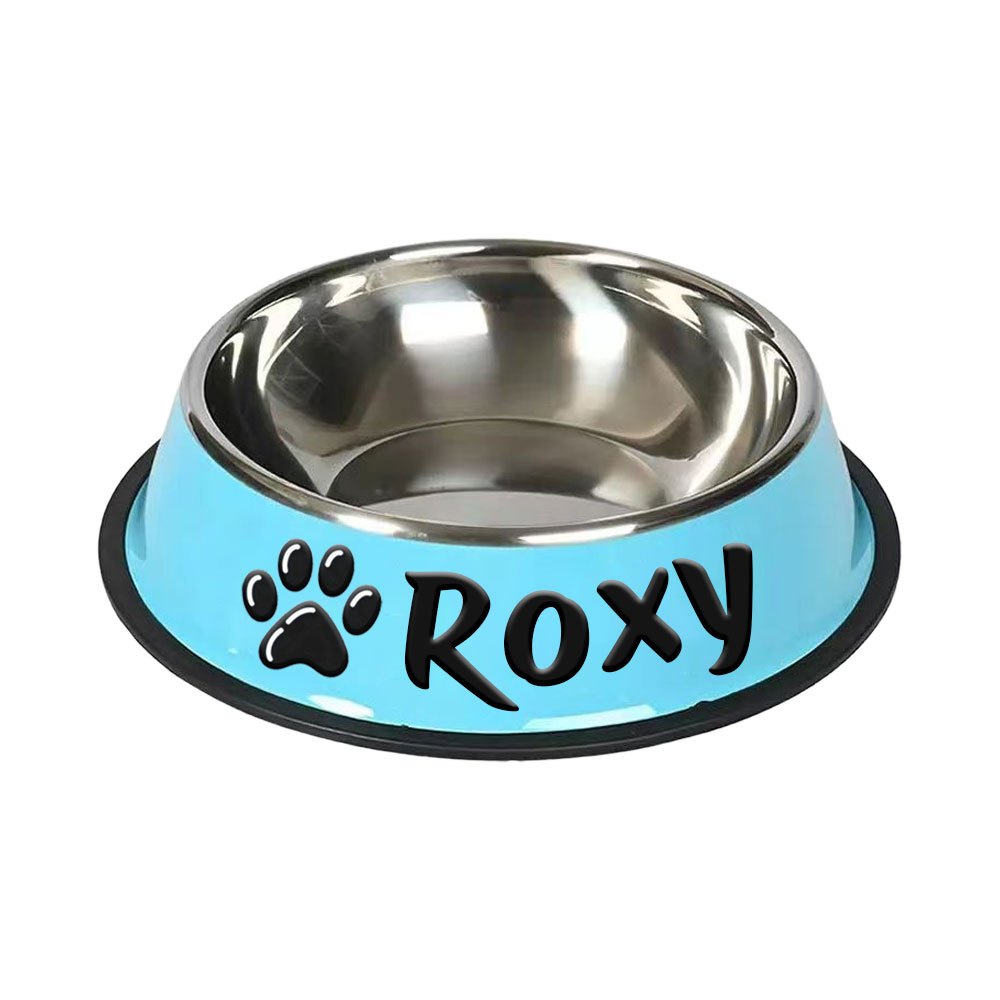 1pc Personalized Stainless Steel Dog Bowls - Non-Slip Custom Pet Feeding Dishes - For Dogs - Ideal for New Year Gifts - ViralGenius Store