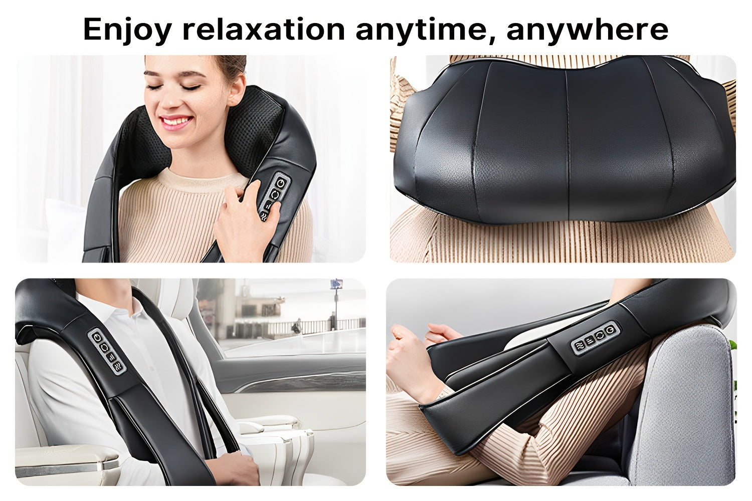 Shiatsu Back and Neck Massager with Heat, Electric 4D Massager Neck and Shoulder Massager, Deep Kneading Massage Pillow for Body Muscle, Use at Home, Office, Car- Best Gifts for Women Men Mom Dad, Valentine's Day Gift, Mother - ViralGenius Store