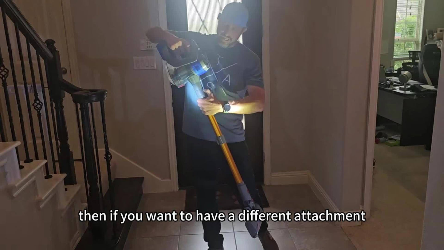 Cordless Vacuum Cleaner, 35000-46000PA Powerful Stick Vacuum, Rechargeable Battery, Vacuum Cleaners for Home Anti-Tangled Lightweight Handheld for Hardwood Floor, Carpets, Pet Hair - ViralGenius Store