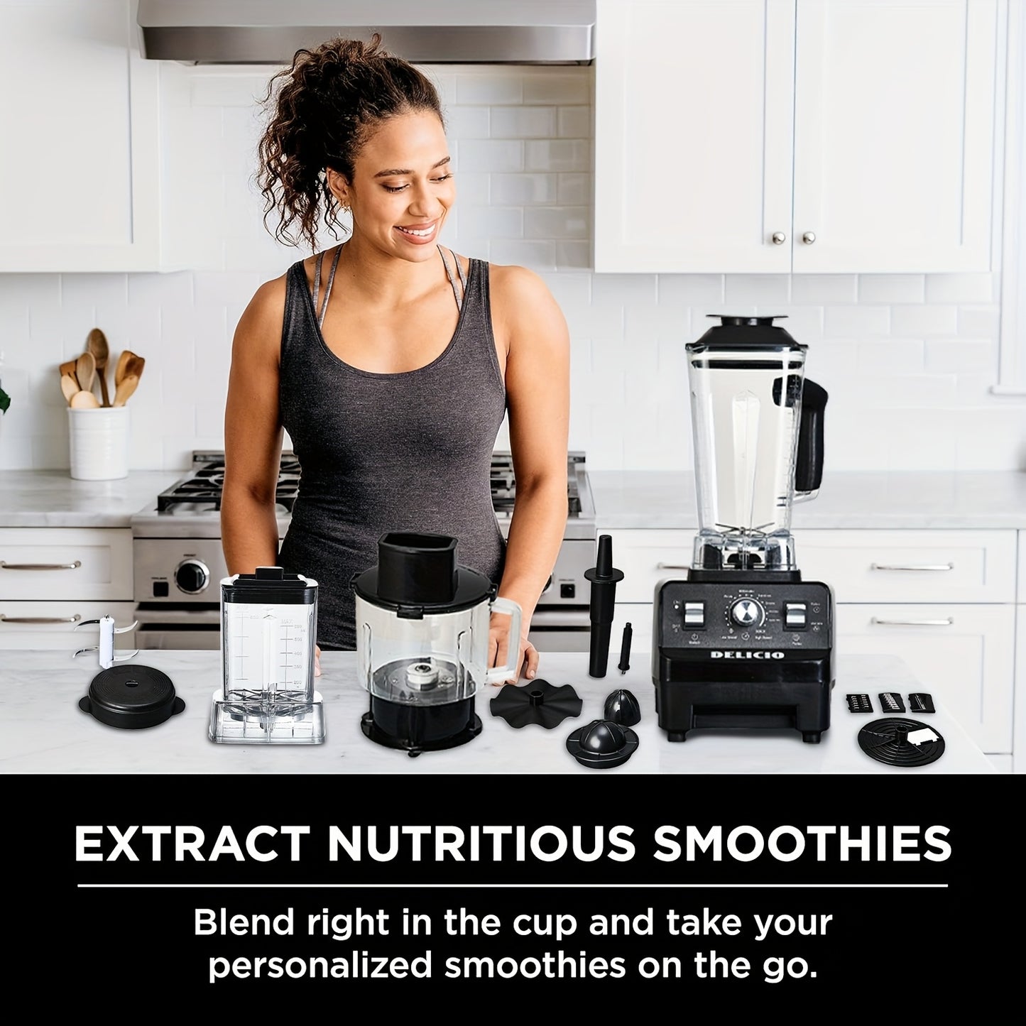 7in 1 Blender And Food Processor Combo for Kitchen, Small Electric Food Chopper for Meat And Vegetable, 330W High Speed Blenders with 2 Speeds And Pulse for Smoothies And Shakes - ViralGenius Store