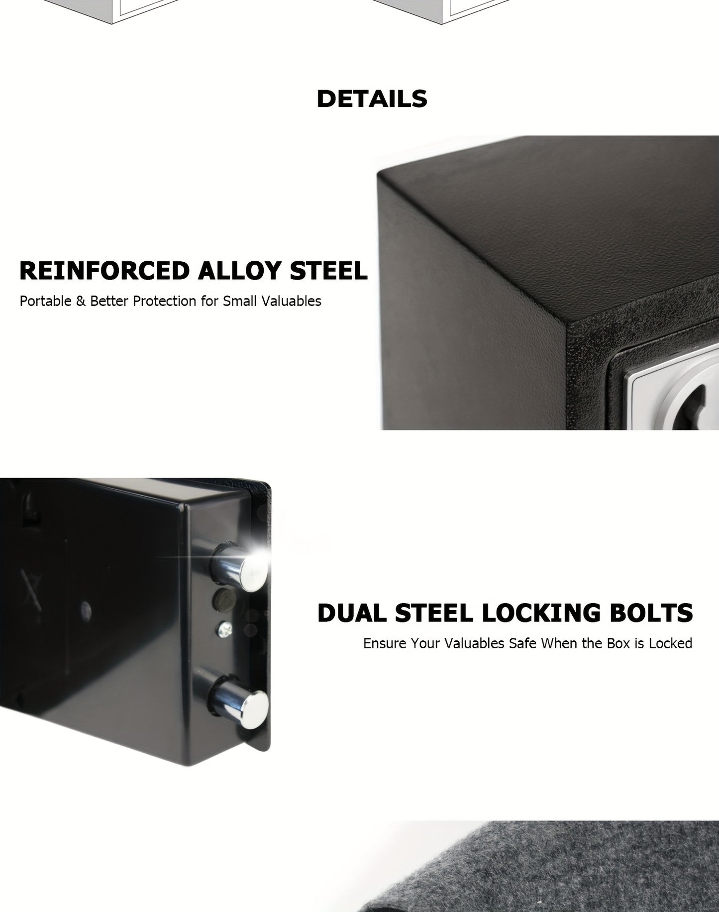 High-Security Fireproof Safes With Complimentary Fire -Resistant Bag | Premium Protection For Documents, Valuables, And Essentials | Available In Multiple Sizes To Suit Diverse Needs - ViralGenius Store