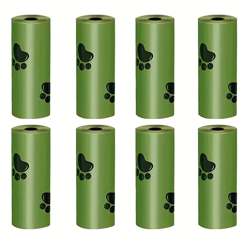 120pcs Thick Leak-Proof Poop Bags for Cats & Dogs - Heavy-Duty Polyethylene Pet Waste Bags with Paw Print Design, Compatible with Automatic Dispensers, Individually Wrapped Roll Packaging, Easy-to-Clean & Durable for Puppies, - ViralGenius Store
