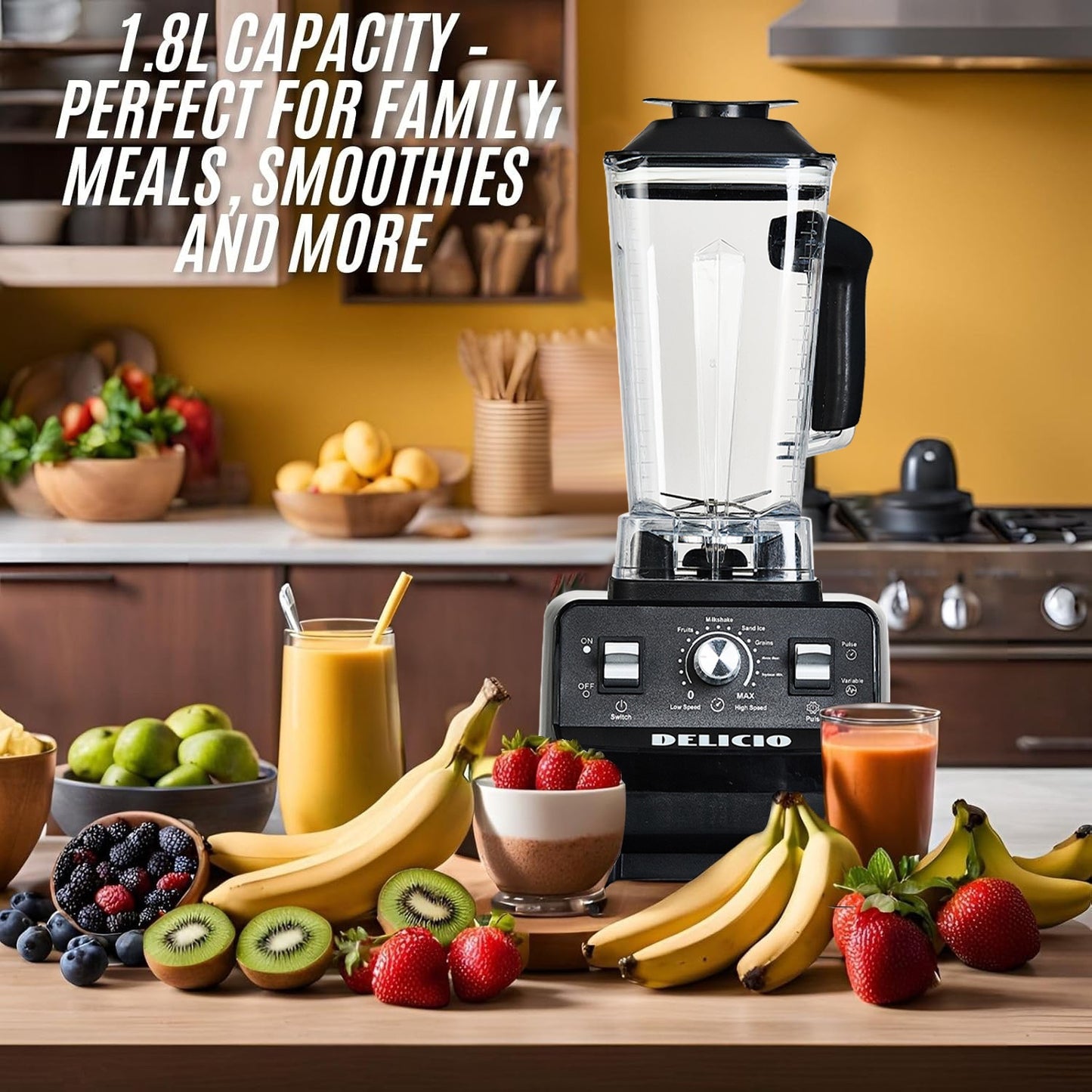 7in 1 Blender And Food Processor Combo for Kitchen, Small Electric Food Chopper for Meat And Vegetable, 330W High Speed Blenders with 2 Speeds And Pulse for Smoothies And Shakes - ViralGenius Store