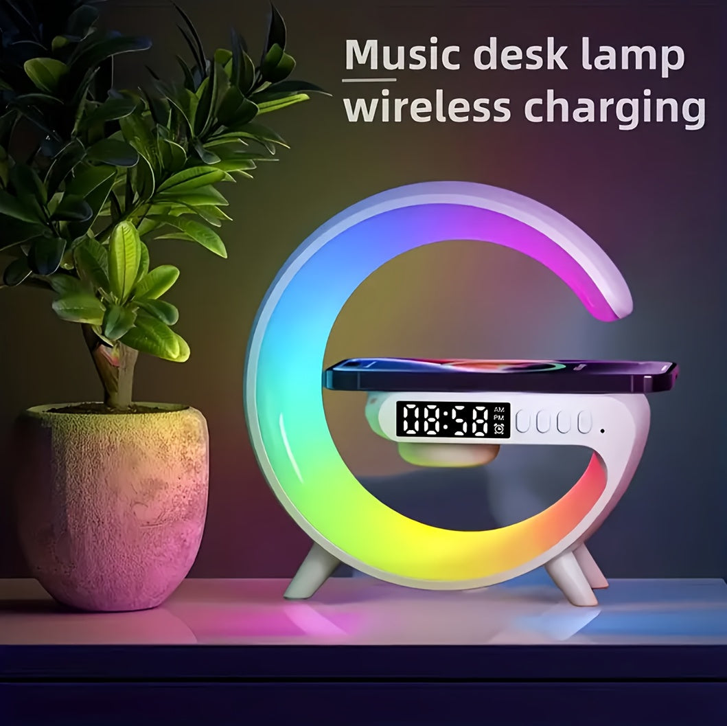 Wireless Speaker with Phone Charger, Dimmable Alarm Clock - ViralGenius Store