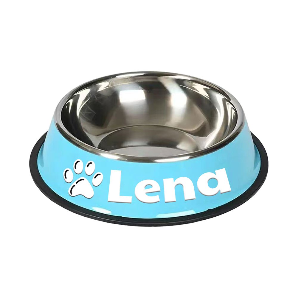 1pc Personalized Stainless Steel Dog Bowls - Non-Slip Custom Pet Feeding Dishes - For Dogs - Ideal for New Year Gifts - ViralGenius Store