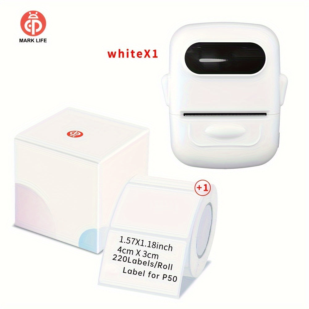 Marklife P50 - Portable Thermal Label Printer, Wireless & Compact Barcode Maker for Small Business, Office, Home, 20-50mm Labels, Wireless-Compatible with Android & iOS - ViralGenius Store