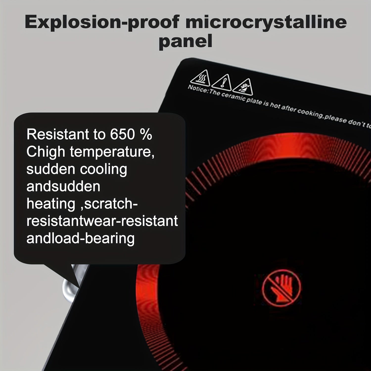 Electric Ceramic Stove, 2200W Ceramic Stove - 2200W Electric Ceramic Stove Infrared Induction Cooker Home Cooktop Cooking Furnace US 110V - ViralGenius Store