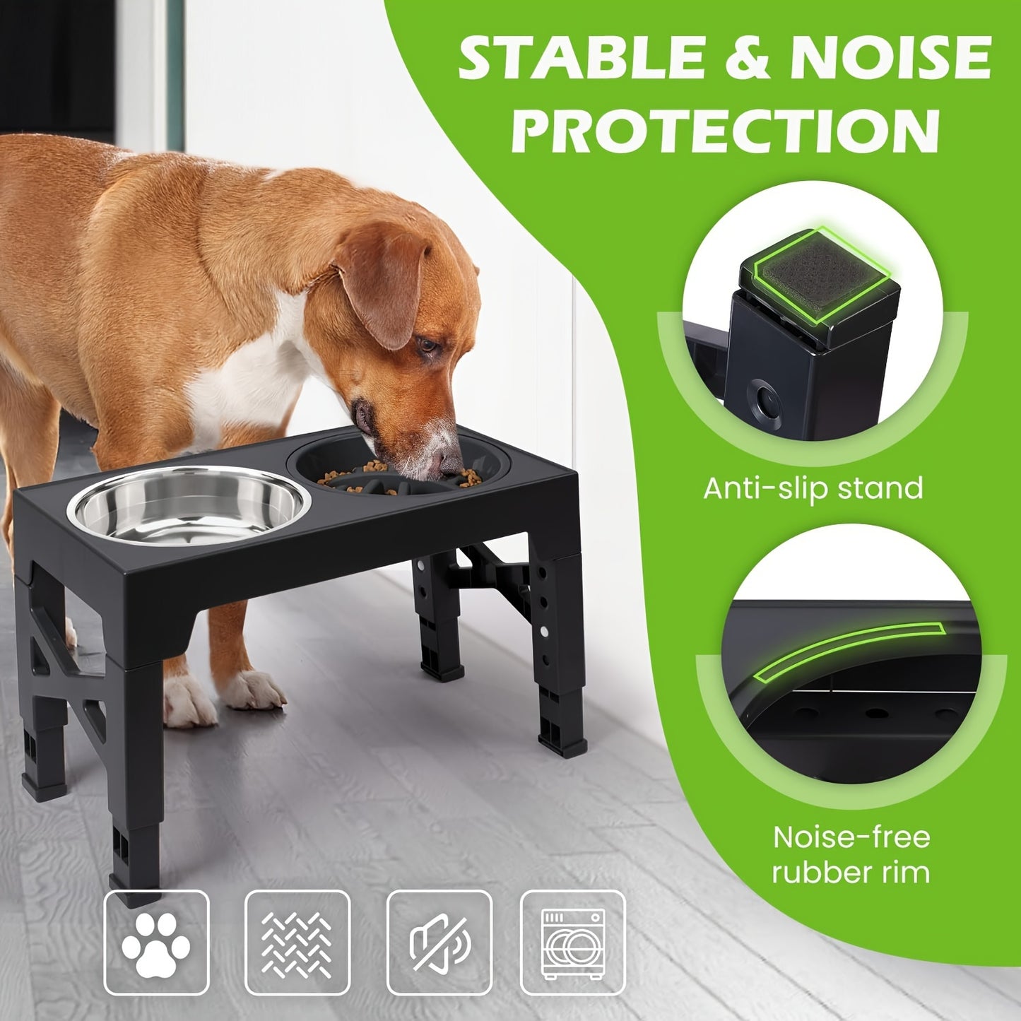 Elevated Dog Bowls Adjustable