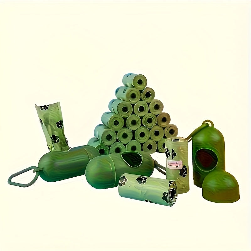 120pcs Thick Leak-Proof Poop Bags for Cats & Dogs - Heavy-Duty Polyethylene Pet Waste Bags with Paw Print Design, Compatible with Automatic Dispensers, Individually Wrapped Roll Packaging, Easy-to-Clean & Durable for Puppies, - ViralGenius Store