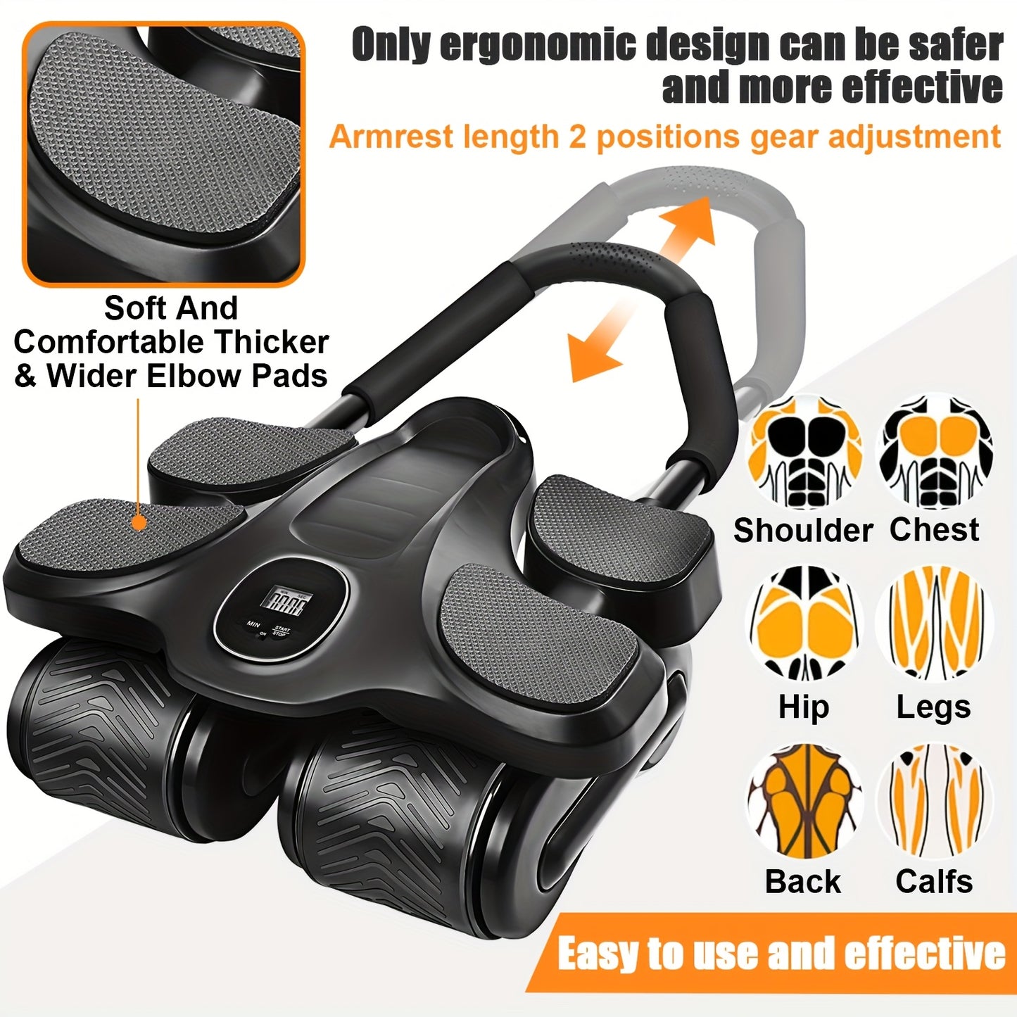 Smart Ab Roller Wheel with Automatic Rebound - ViralGenius Store