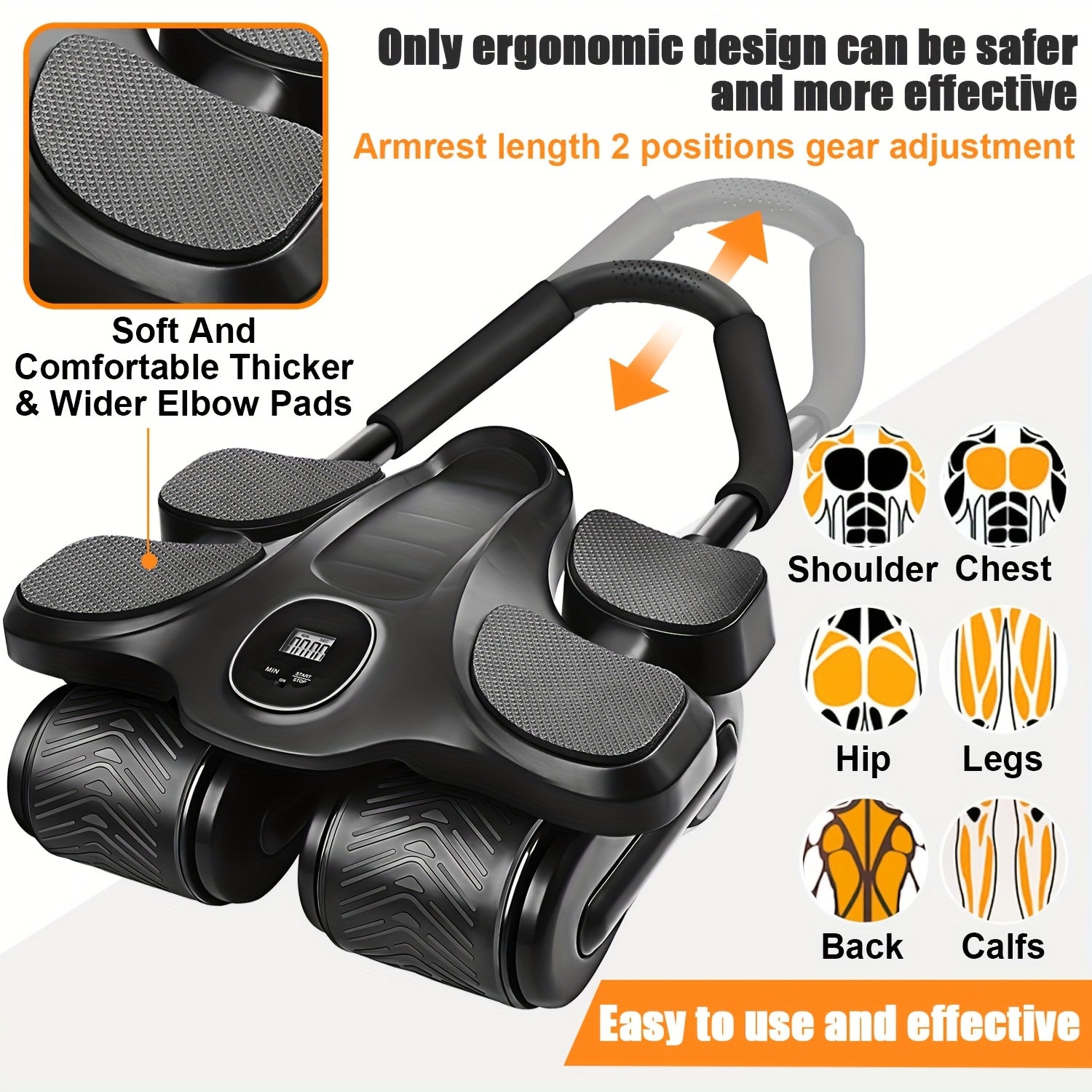 Smart Ab Roller Wheel with Automatic Rebound - ViralGenius Store