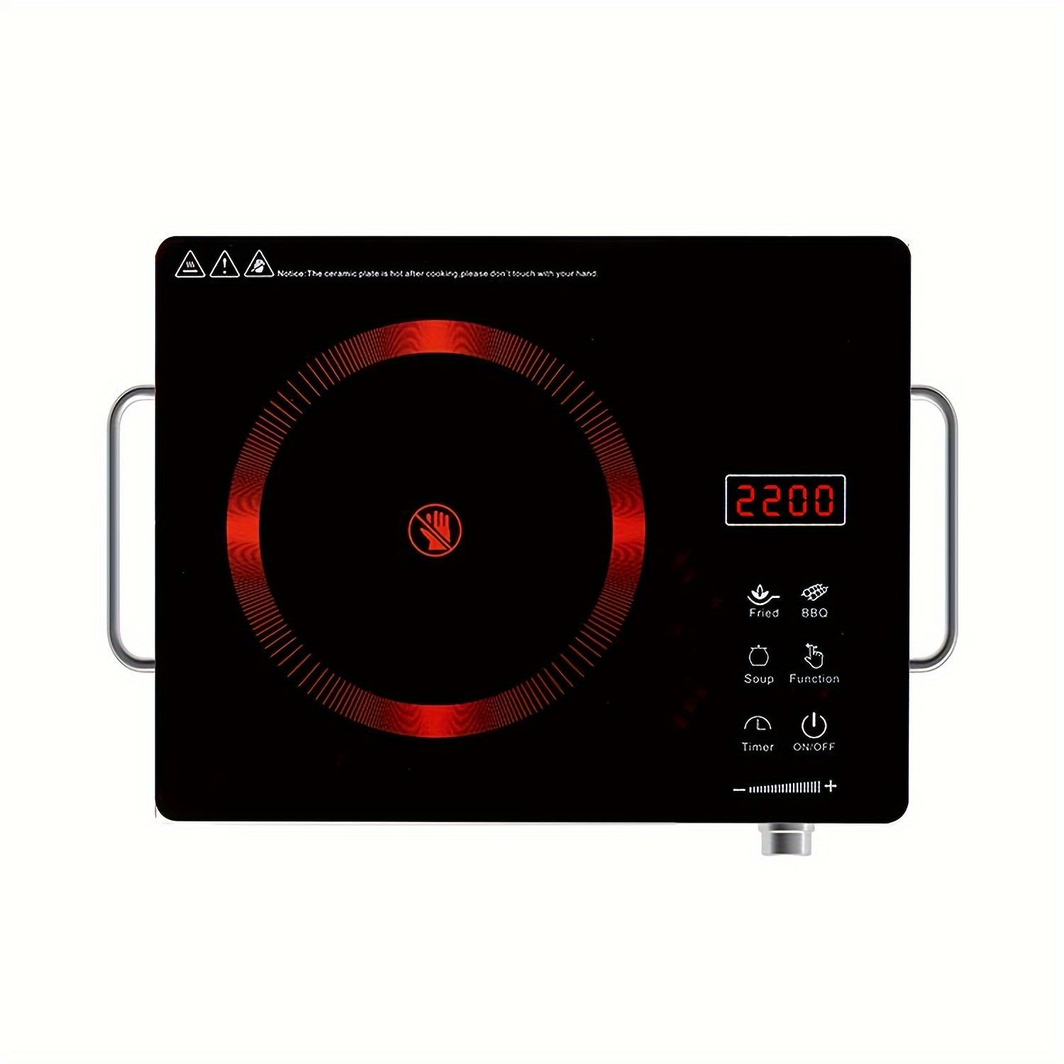 Electric Ceramic Stove, 2200W Ceramic Stove - 2200W Electric Ceramic Stove Infrared Induction Cooker Home Cooktop Cooking Furnace US 110V - ViralGenius Store