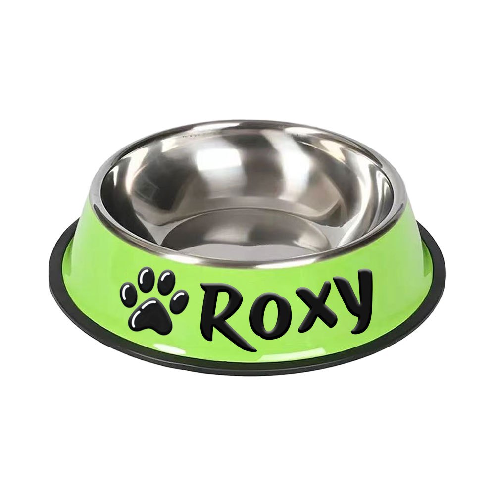 1pc Personalized Stainless Steel Dog Bowls - Non-Slip Custom Pet Feeding Dishes - For Dogs - Ideal for New Year Gifts - ViralGenius Store