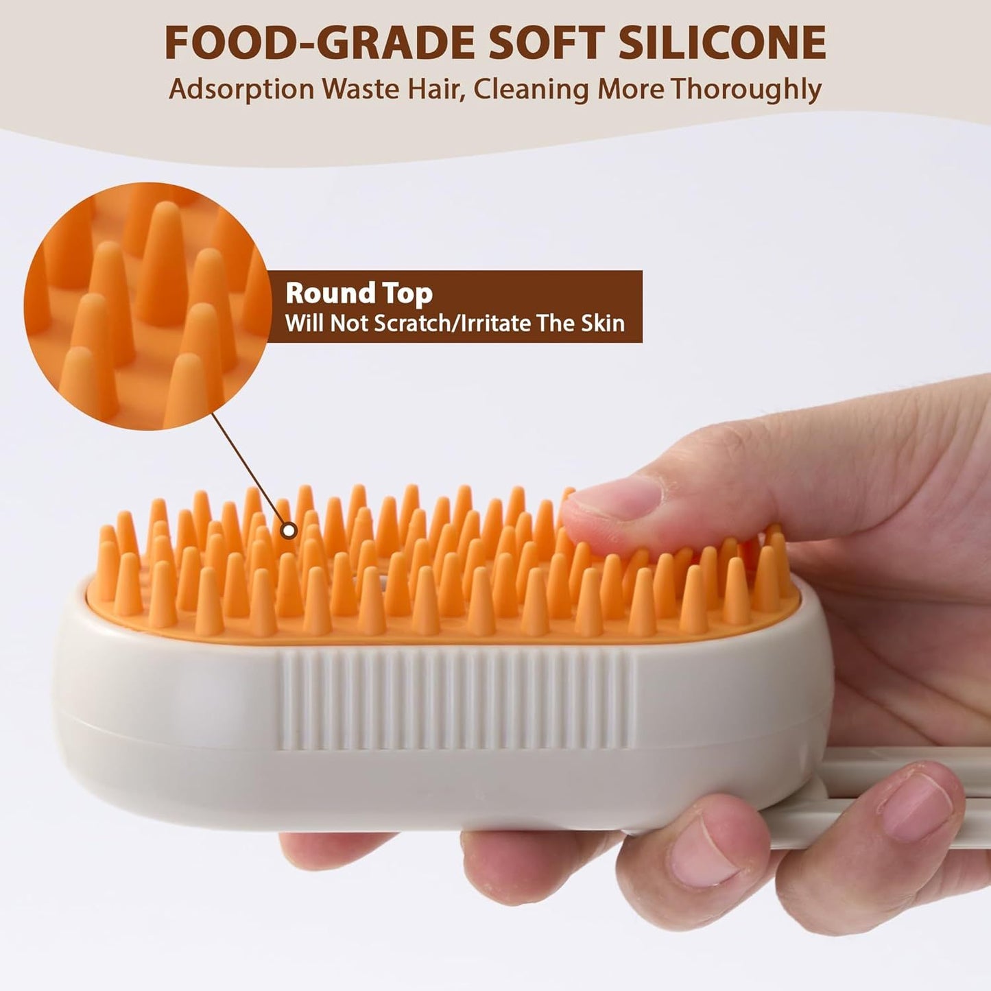 [Steam Cat Brush] 4 in 1 Rechargeable Cat Steam Brush | Anti-Static, Massage, Cleaning, Shedding & Combing All In One - ViralGenius Store