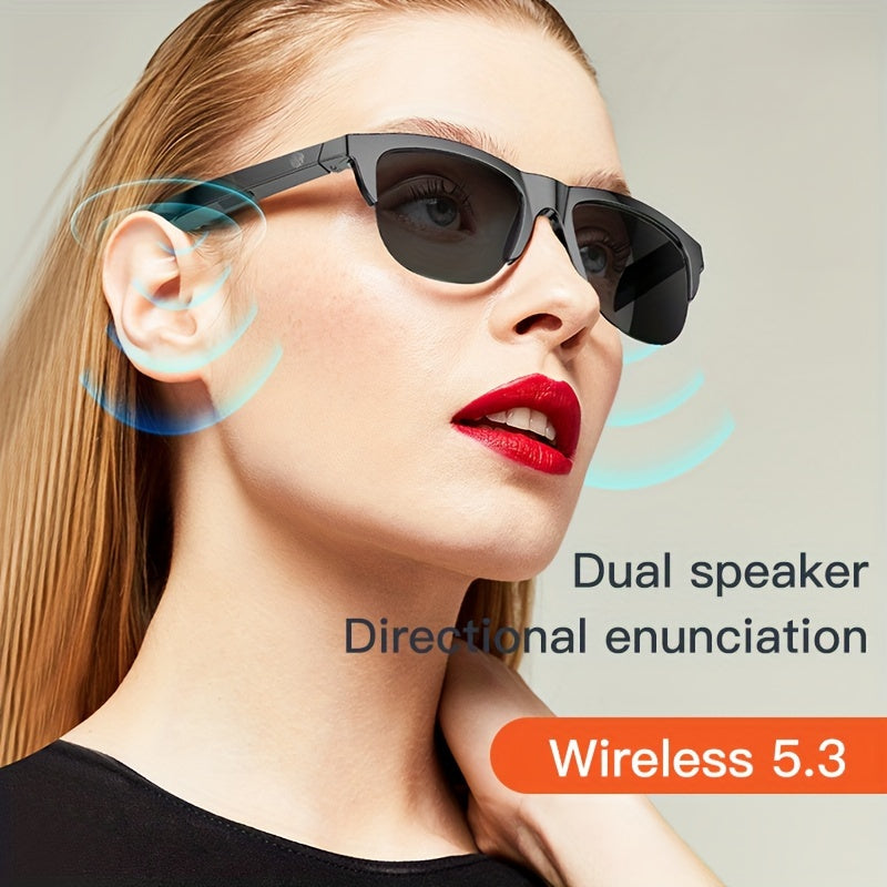 1pc Koipsse Smart with Built-in Microphone, Touch Control, Wireless 5.3,, High-Resolution Audio, Rechargeable Battery,, Multifunctional Wireless Sports with Music Playback and Call Function - ViralGenius Store