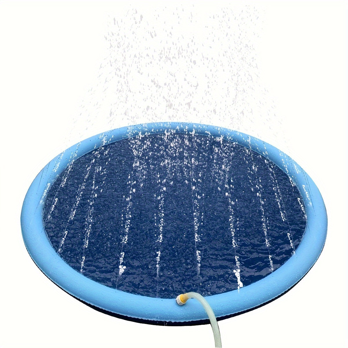 Durable Pet Water Spray Mat, Thick PVC Pet Beach Toy and Yard Toy for Outdoor Water Fun and Cleaning
