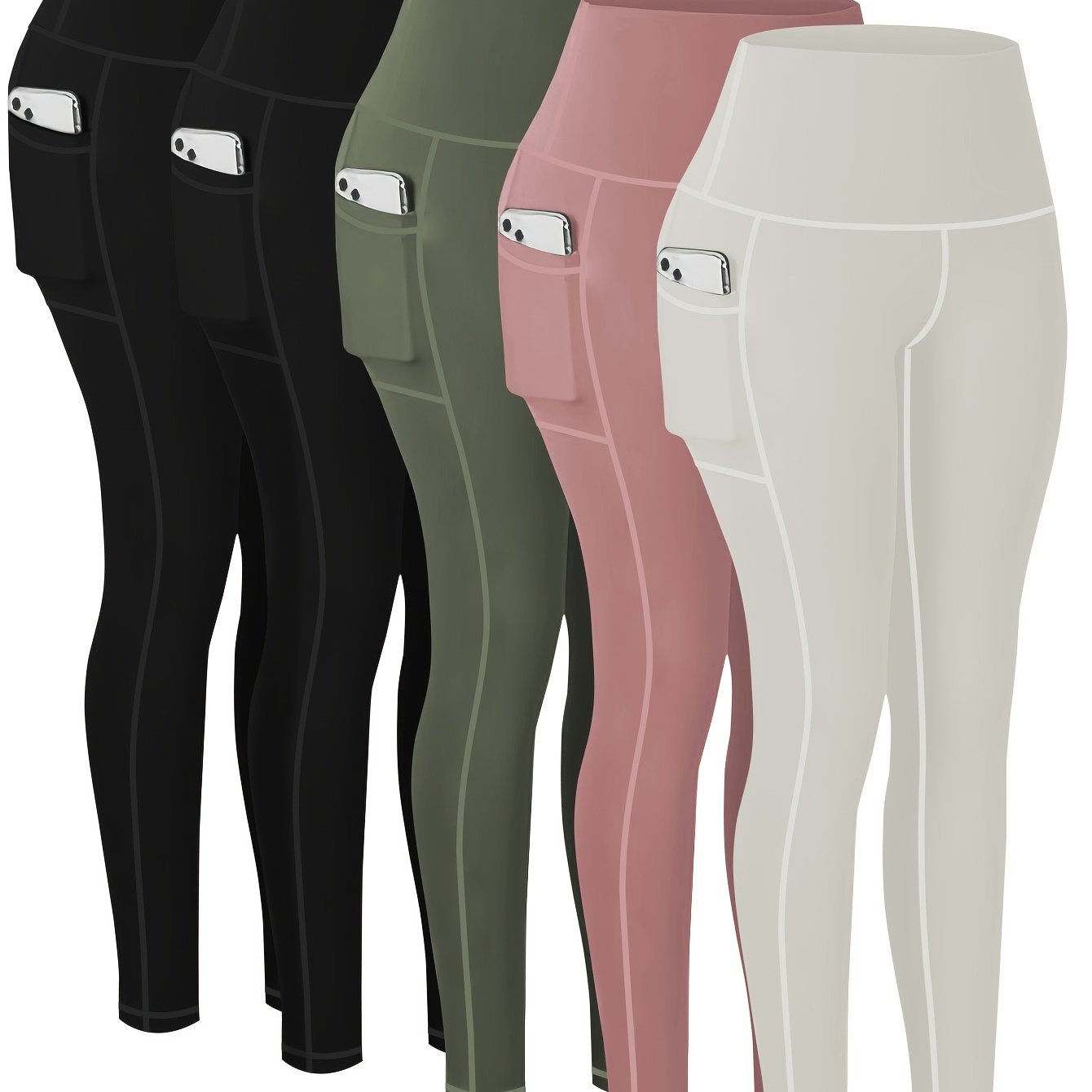 Five-piece Tracksuit Leggings for Women, Nine-point Printed Yoga Pants for Women, And Fitness Running Compression Pants for Women - ViralGenius Store