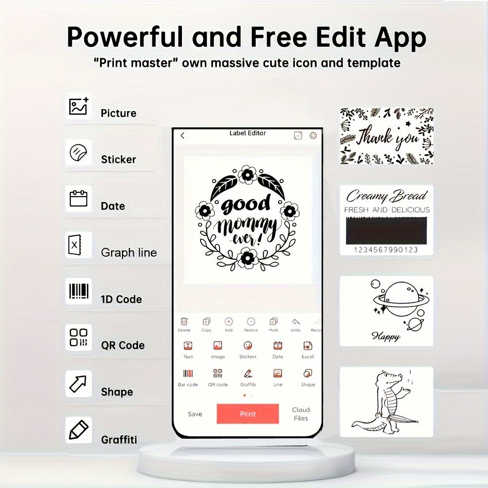 Marklife P50 - Portable Thermal Label Printer, Wireless & Compact Barcode Maker for Small Business, Office, Home, 20-50mm Labels, Wireless-Compatible with Android & iOS - ViralGenius Store