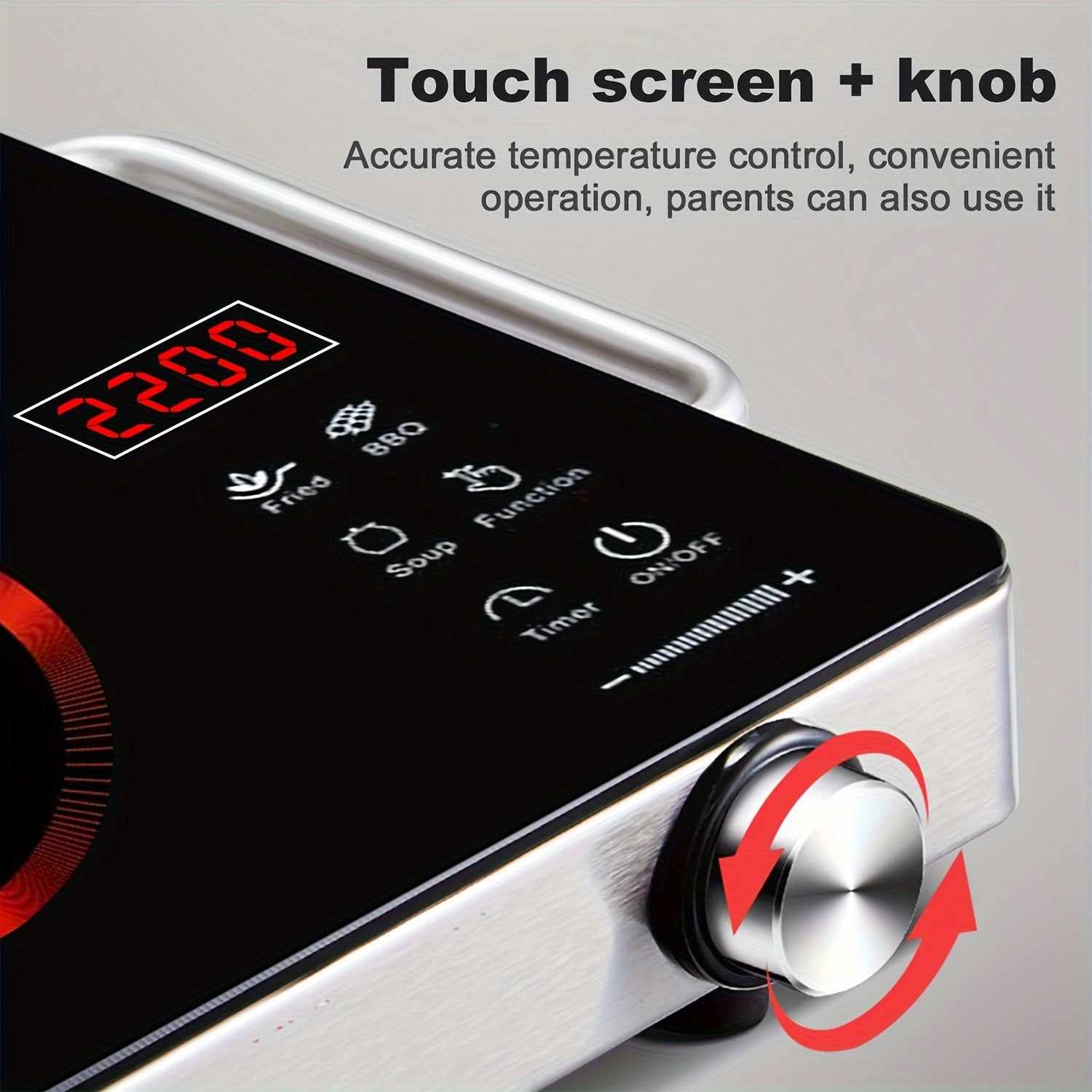 Electric Ceramic Stove, 2200W Ceramic Stove - 2200W Electric Ceramic Stove Infrared Induction Cooker Home Cooktop Cooking Furnace US 110V - ViralGenius Store