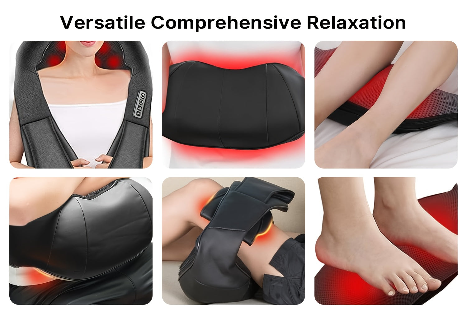 Shiatsu Back and Neck Massager with Heat, Electric 4D Massager Neck and Shoulder Massager, Deep Kneading Massage Pillow for Body Muscle, Use at Home, Office, Car- Best Gifts for Women Men Mom Dad, Valentine's Day Gift, Mother - ViralGenius Store