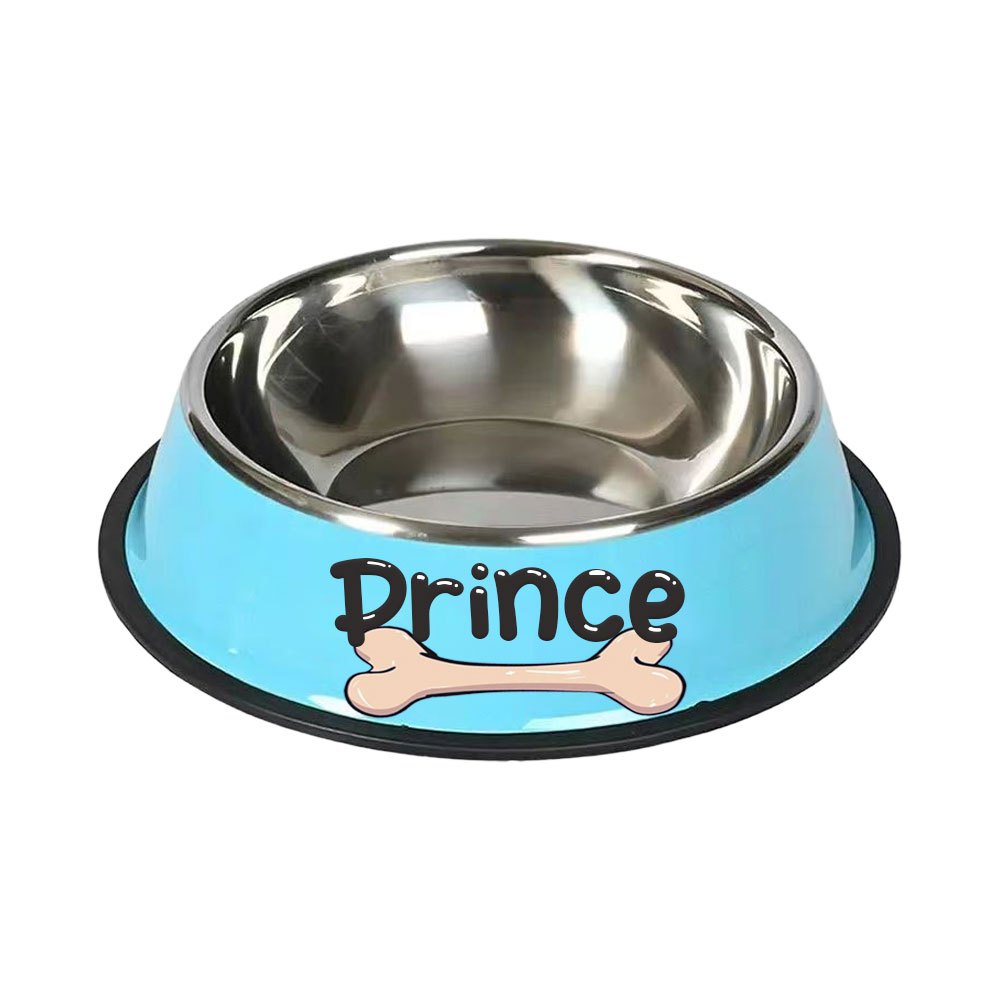 1pc Personalized Stainless Steel Dog Bowls - Non-Slip Custom Pet Feeding Dishes - For Dogs - Ideal for New Year Gifts - ViralGenius Store